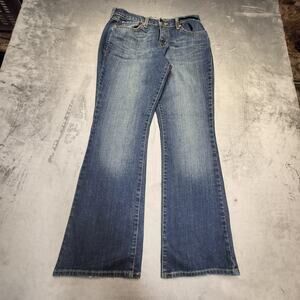 Levis 515 Bootcut Jeans Womens 8M Blue Medium Wash Mid Rise Stretch Denim